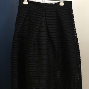 Chicwish Black A-Line/Full Skirt